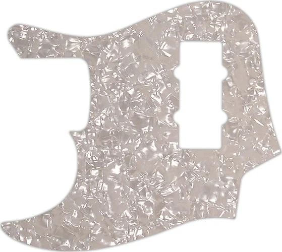 WD Custom Pickguard For Left Hand Fender 2012-2013 Made In China Modern Player Jazz Bass #28A Aged Pearl/White