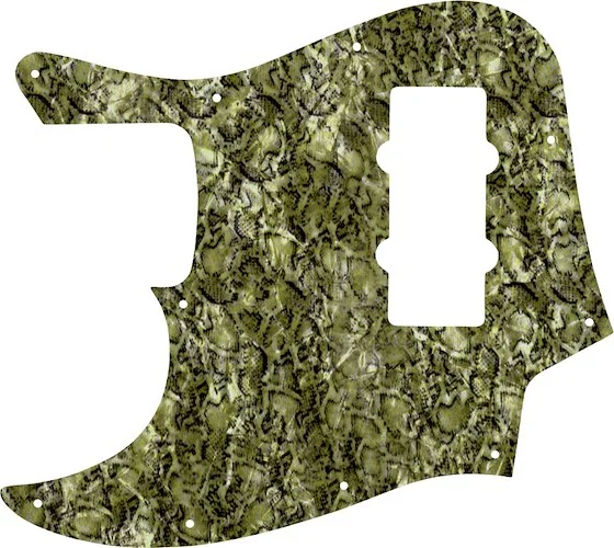 WD Custom Pickguard For Left Hand Fender 2012-2013 Made In China Modern Player Jazz Bass #31 Snakeskin