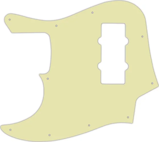 WD Custom Pickguard For Left Hand Fender 2012-2013 Made In China Modern Player Jazz Bass #34S Mint Green Solid