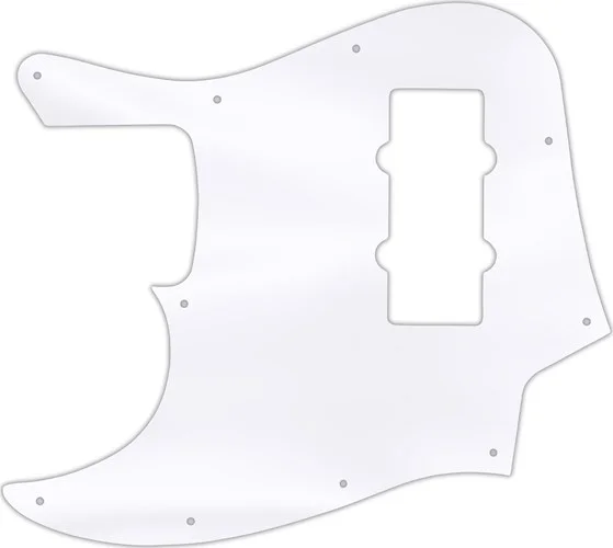 WD Custom Pickguard For Left Hand Fender 2012-2013 Made In China Modern Player Jazz Bass #45 Clear Acrylic