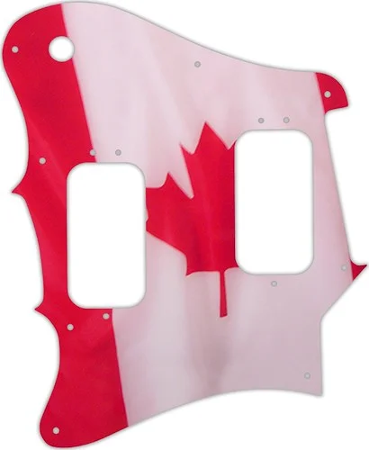 WD Custom Pickguard For Left Hand Fender 2012-2013 Made In Mexico Pawn Shop Super-Sonic #G11 Canadian Flag Gra
