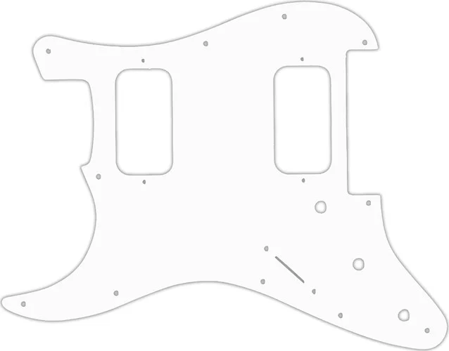 WD Custom Pickguard For Left Hand Fender 2012-Present Made In Mexico Blacktop Stratocaster HH Floyd Rose #02 W