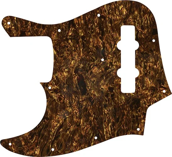 WD Custom Pickguard For Left Hand Fender 2013-Present Made In Mexico Geddy Lee Jazz Bass #28TBP Tortoise Brown Pearl