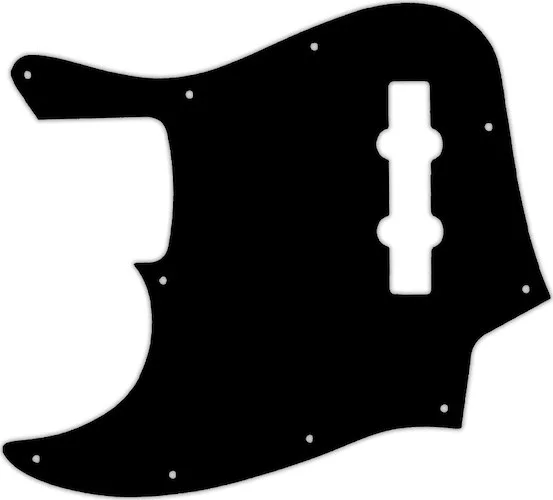 WD Custom Pickguard For Left Hand Fender 2013-Present Made In Mexico Geddy Lee Jazz Bass #29 Matte Black
