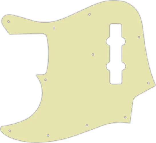 WD Custom Pickguard For Left Hand Fender 2013-Present Made In Mexico Geddy Lee Jazz Bass #34T Mint Green Thin