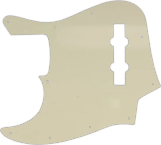 WD Custom Pickguard For Left Hand Fender 2013-Present Made In Mexico Geddy Lee Jazz Bass #55S Parchment Solid