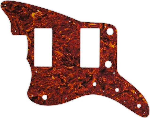 WD Custom Pickguard For Left Hand Fender 2013-2014 Made In China Modern Player Jazzmaster HH #05W Tortoise Shell/White