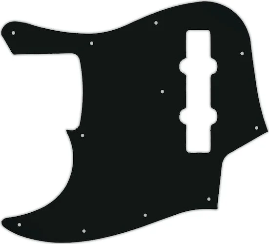 WD Custom Pickguard For Left Hand Fender 2013 Made In Japan JB62SS Smart Scale Jazz Bass #01A Black Acrylic
