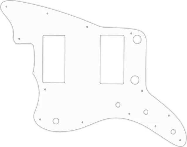 WD Custom Pickguard For Left Hand Fender 2013-2014 Made In China Modern Player Jazzmaster HH #02 White