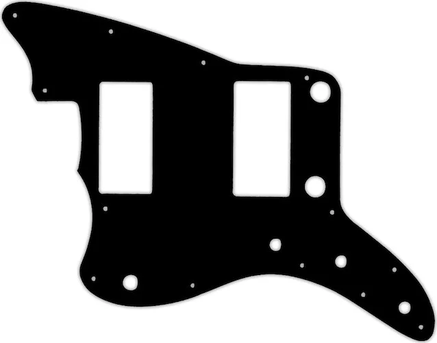 WD Custom Pickguard For Left Hand Fender 2013-2014 Made In China Modern Player Jazzmaster HH #03 Black/White/B
