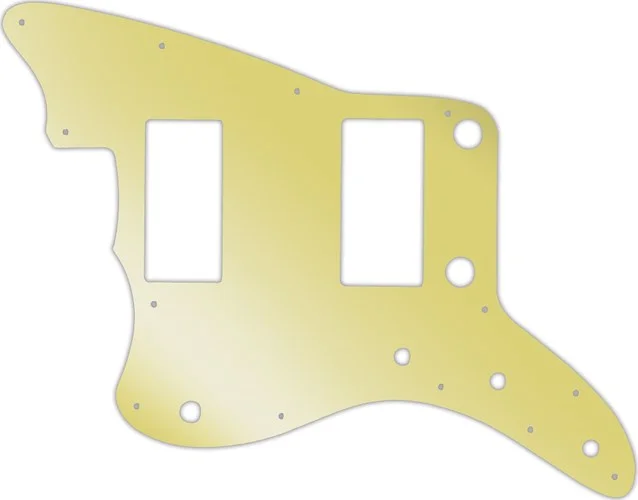 WD Custom Pickguard For Left Hand Fender 2013-2014 Made In China Modern Player Jazzmaster HH #10GD Gold Mirror