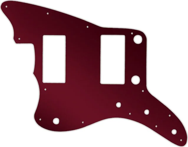 WD Custom Pickguard For Left Hand Fender 2013-2014 Made In China Modern Player Jazzmaster HH #10R Red Mirror
