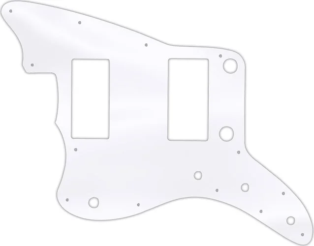 WD Custom Pickguard For Left Hand Fender 2013-2014 Made In China Modern Player Jazzmaster HH #45 Clear Acrylic