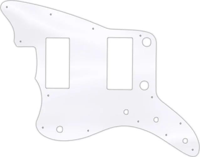 WD Custom Pickguard For Left Hand Fender 2013-2014 Made In China Modern Player Jazzmaster HH #45T Clear Acryli
