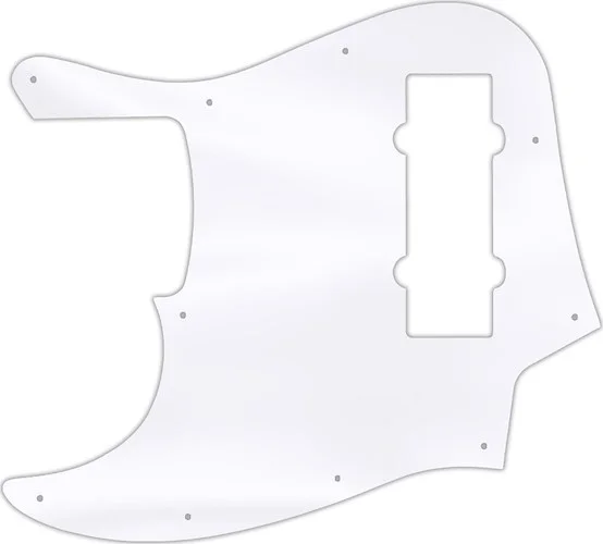 WD Custom Pickguard For Left Hand Fender 2014 Made In China 5 String Modern Player Jazz Bass V Satin #45 Clear