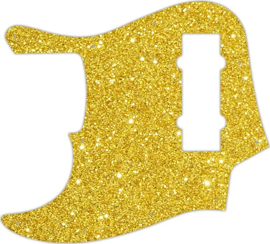 WD Custom Pickguard For Left Hand Fender 2014 Made In China 5 String Modern Player Jazz Bass V Satin #60GS Gold Sparkle 