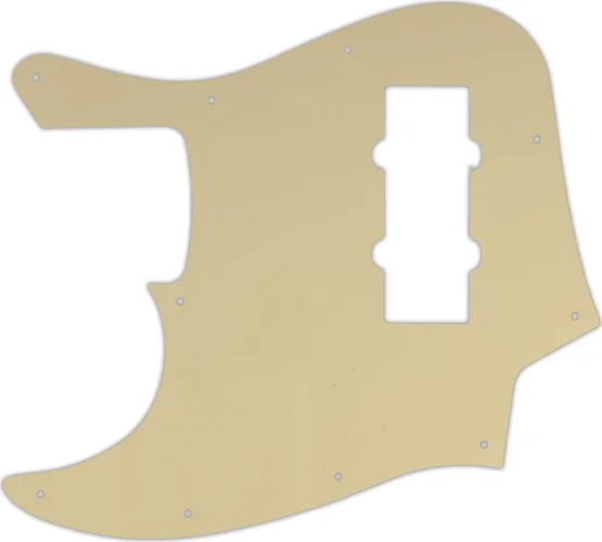 WD Custom Pickguard For Left Hand Fender 2014 Made In China Modern Player Jazz Bass Satin #06T Cream Thin