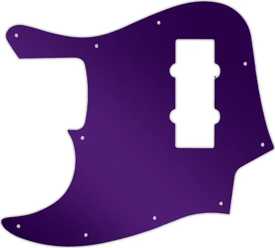 WD Custom Pickguard For Left Hand Fender 2014 Made In China Modern Player Jazz Bass Satin #10PR Purple Mirror
