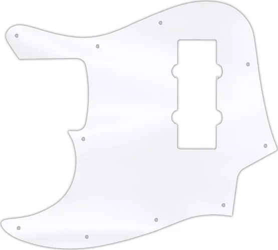 WD Custom Pickguard For Left Hand Fender 2014 Made In China Modern Player Jazz Bass Satin #45 Clear Acrylic