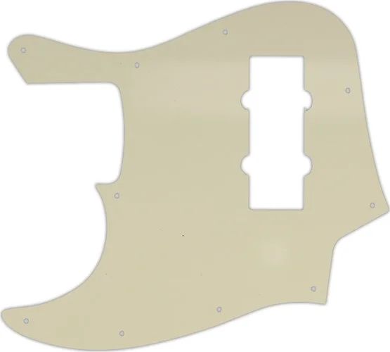 WD Custom Pickguard For Left Hand Fender 2014 Made In China Modern Player Jazz Bass Satin #55S Parchment Solid