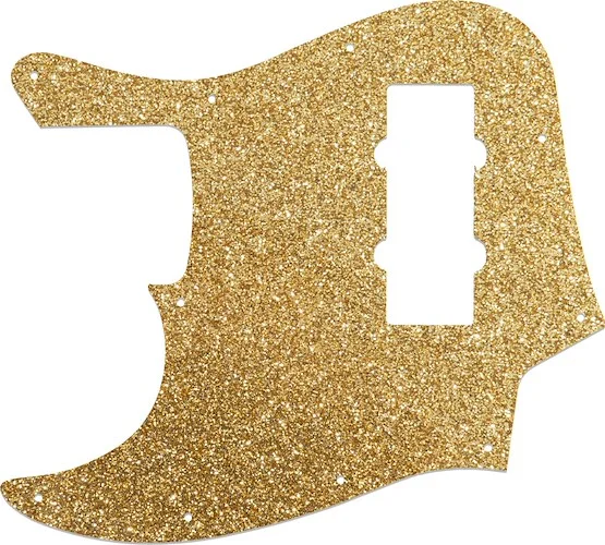 WD Custom Pickguard For Left Hand Fender 2014 Made In China Modern Player Jazz Bass Satin #60RGS Rose Gold Sparkle 