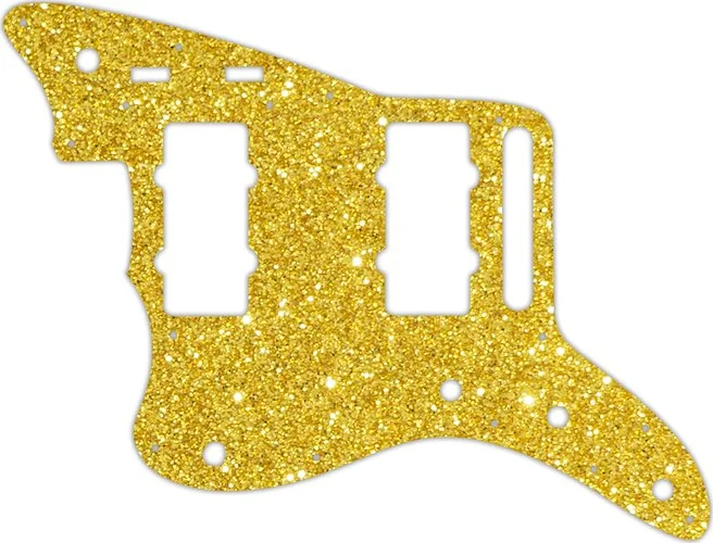 WD Custom Pickguard For Left Hand Fender 2014-2019 Made In Mexico Troy Van Leeuwen Jazzmaster #60GS Gold Sparkle 