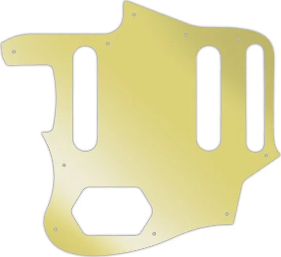 WD Custom Pickguard For Left Hand Fender 2015-2018 Made In Mexico Classic Series 60s Jaguar Lacquer #10GD Gold