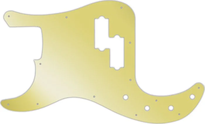WD Custom Pickguard For Left Hand Fender 2016-2019 Made In Mexico Special Edition Deluxe PJ Bass #10GD Gold Mi