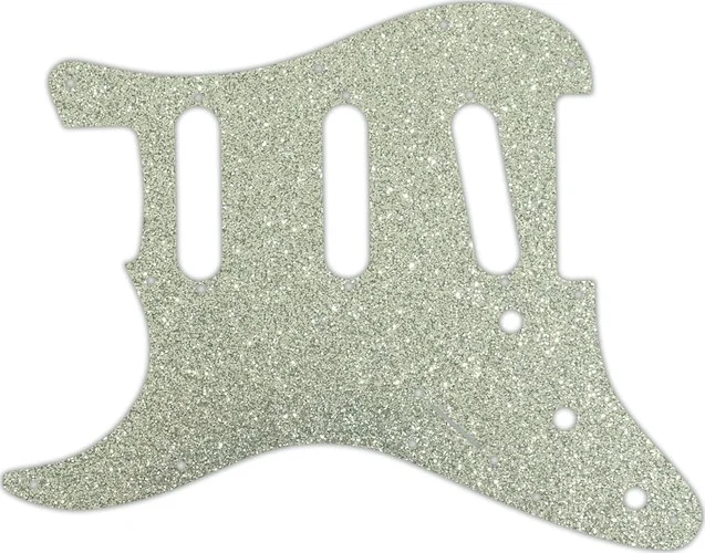 WD Custom Pickguard For Left Hand Fender 2017-2019 American Professional Stratocaster #60SS Silver Sparkle 