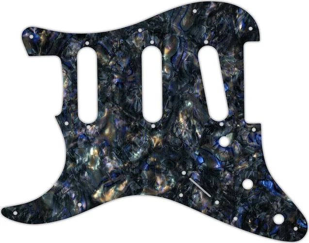WD Custom Pickguard For Left Hand Fender 2017-2019 American Professional Stratocaster #35 Black Abalone