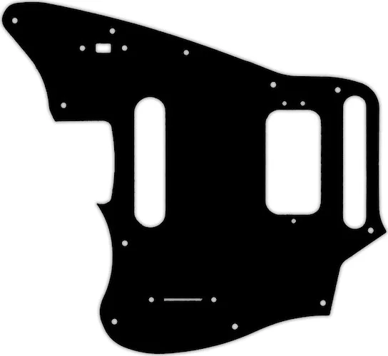 WD Custom Pickguard For Left Hand Fender 2018-Present Made In Mexico Player Series Jaguar #01T Black Thin