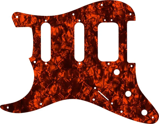 WD Custom Pickguard For Left Hand Fender 2019 American Ultra Stratocaster HSS #28OP Orange Pearl/Black/White/Black