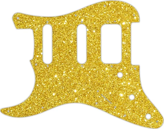 WD Custom Pickguard For Left Hand Fender 2019 American Ultra Stratocaster HSS #60GS Gold Sparkle 