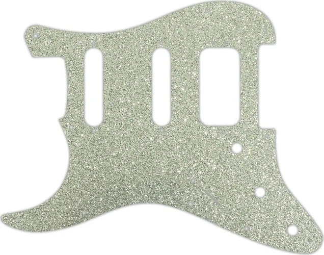 WD Custom Pickguard For Left Hand Fender 2019 American Ultra Stratocaster HSS #60SS Silver Sparkle 