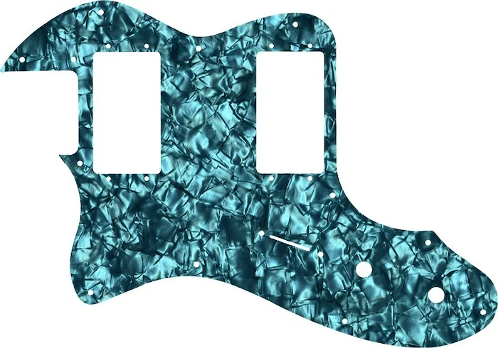 WD Custom Pickguard For Left Hand Fender 2019 Made In Mexico Vintera 70's Telecaster Thinline #28AQ Aqua Pearl/Black/White/Black