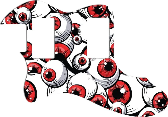 WD Custom Pickguard For Left Hand Fender 2019 Made In Mexico Vintera 70's Telecaster Thinline #GHA01 Red Eye Graphic