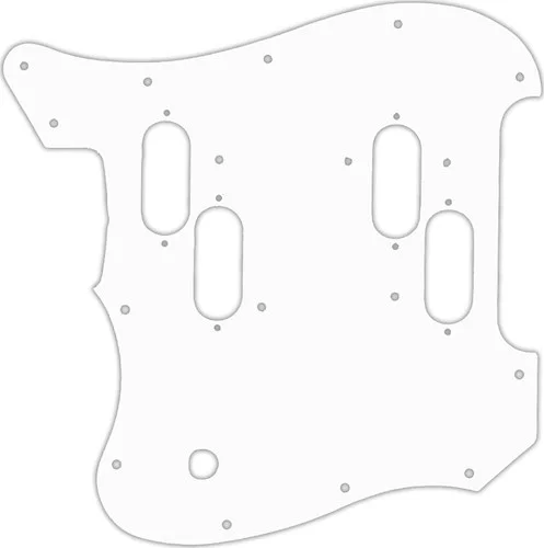 WD Custom Pickguard For Left Hand Fender 2019-Present Made In Mexico Alternate Reality Electric XII #04 White/