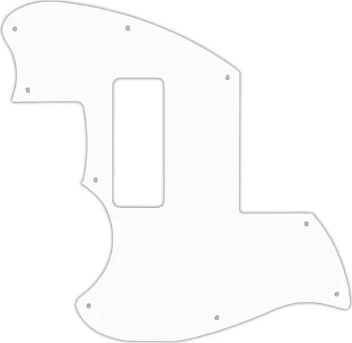 WD Custom Pickguard For Left Hand Fender 2019-Present Made In Mexico Alternate Reality Powercaster #02M White 
