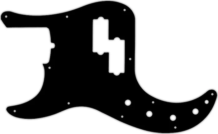 WD Custom Pickguard For Left Hand Fender 2019 American Ultra Precision Bass #03 Black/White/Black