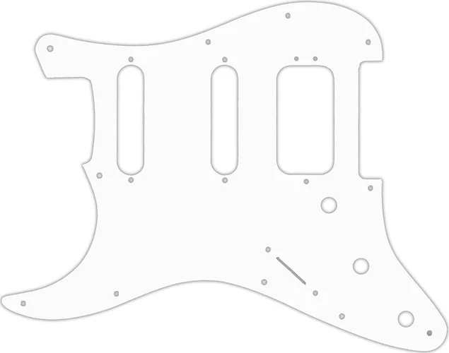 WD Custom Pickguard For Left Hand Fender 2019 American Ultra Stratocaster HSS #04 White/Black/White