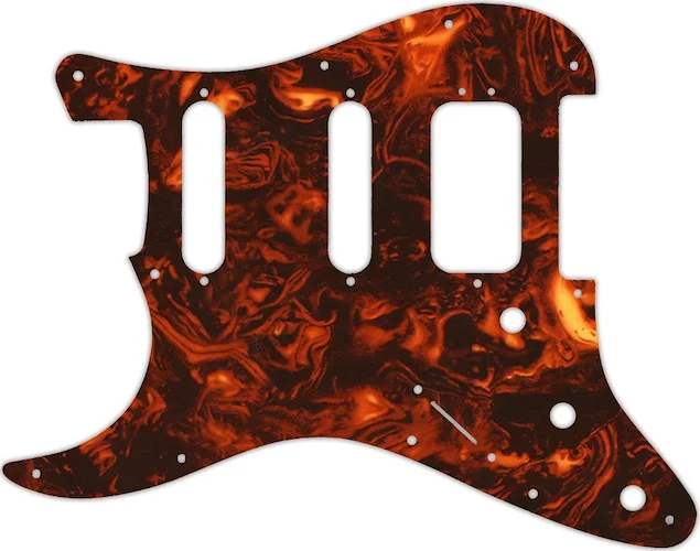 WD Custom Pickguard For Left Hand Fender 2019 American Ultra Stratocaster HSS #05F Faux Tortiose