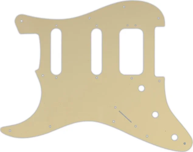 WD Custom Pickguard For Left Hand Fender 2019 American Ultra Stratocaster HSS #06T Cream Thin