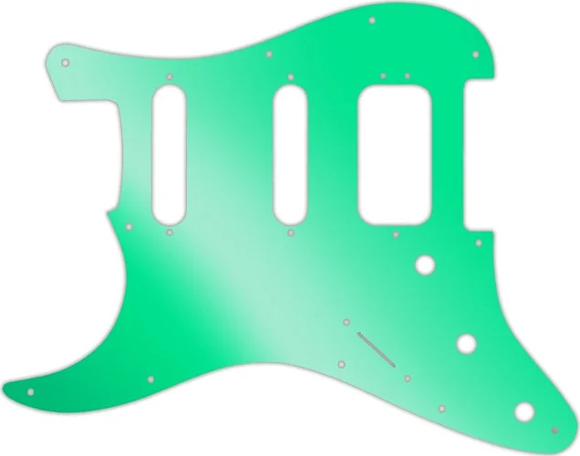 WD Custom Pickguard For Left Hand Fender 2019 American Ultra Stratocaster HSS #10GR Green Mirror