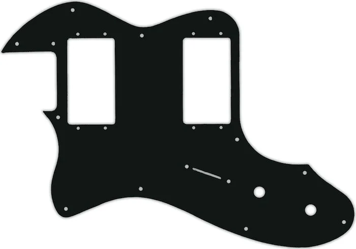 WD Custom Pickguard For Left Hand Fender 2019 Made In Mexico Vintera 70's Telecaster Thinline #01A Black Acryl