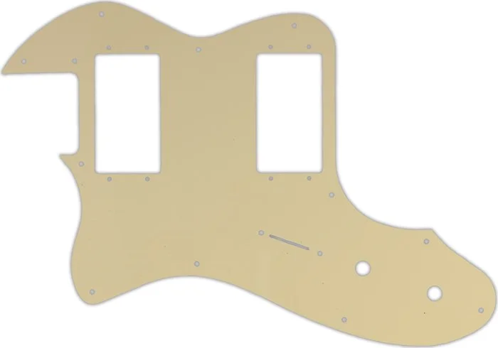 WD Custom Pickguard For Left Hand Fender 2019 Made In Mexico Vintera 70's Telecaster Thinline #06T Cream Thin