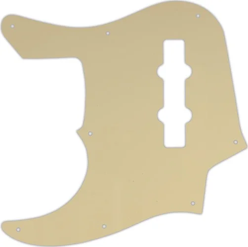 WD Custom Pickguard For Left Hand Fender 22 Fret Longhorn Jazz Bass #06 Cream