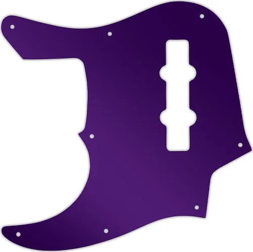WD Custom Pickguard For Left Hand Fender 22 Fret Longhorn Jazz Bass #10PR Purple Mirror