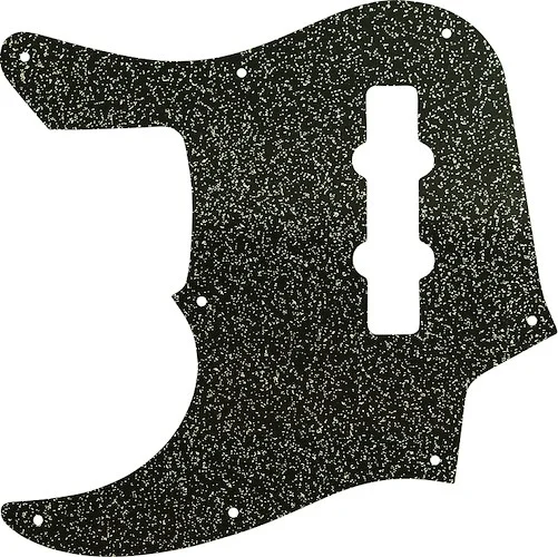 WD Custom Pickguard For Left Hand Fender 22 Fret Longhorn Jazz Bass #60BS Black Sparkle 