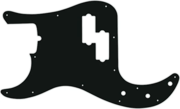 WD Custom Pickguard For Left Hand Fender 4 String American Professional Precision Bass #01A Black Acrylic