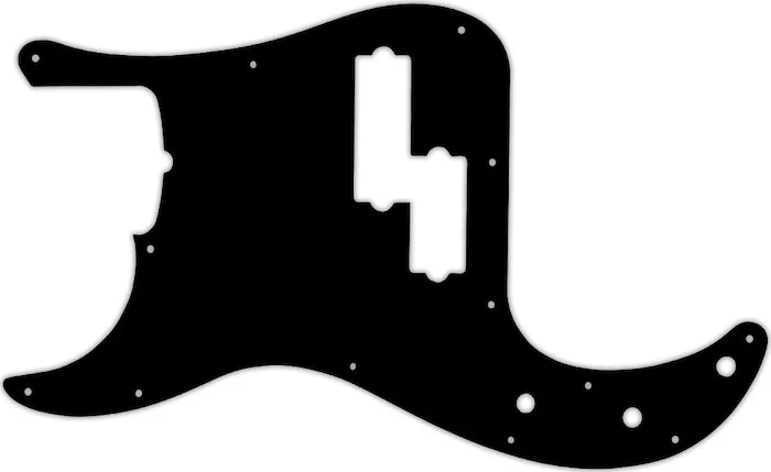 WD Custom Pickguard For Left Hand Fender 5 String American Professional Precision Bass #03 Black/White/Black